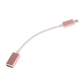 Maxbell OTG Adapter Micro USB Male To USB 2.0 Female Data Sync Charging Cable Cord Rose Gold