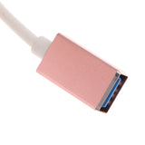 Maxbell OTG Adapter Micro USB Male To USB 2.0 Female Data Sync Charging Cable Cord Rose Gold