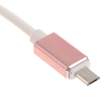 Maxbell OTG Adapter Micro USB Male To USB 2.0 Female Data Sync Charging Cable Cord Rose Gold