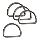 Maxbell 4pcs Diving Scuba D Ring for 1.2 inch Webbing Weight Belt - Marine 316 Stainless Steel