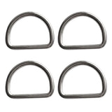 Maxbell 4pcs Diving Scuba D Ring for 1.2 inch Webbing Weight Belt - Marine 316 Stainless Steel