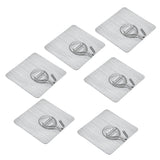 Maxbell Pack of 6, Removable Traceless Magic Sticky Adhesive Hook, Strong Wall Hook, The Seamless Sticky Hook Suitable for Kitchen, Bathroom, Bedroom, Office