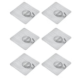 Maxbell Pack of 6, Removable Traceless Magic Sticky Adhesive Hook, Strong Wall Hook, The Seamless Sticky Hook Suitable for Kitchen, Bathroom, Bedroom, Office