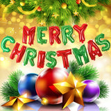 Maxbell Large Merry Christmas Aluminum Foil Balloon Christmas Party Hanging Decor