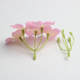 Maxbell 20 Pieces 7cm Plastic Artificial Flower Stems for DIY Garland Wedding Decoration