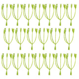 Maxbell 20 Pieces 7cm Plastic Artificial Flower Stems for DIY Garland Wedding Decoration