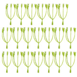 Maxbell 20 Pieces 7cm Plastic Artificial Flower Stems for DIY Garland Wedding Decoration