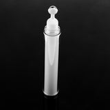 Maxbell 5 Pieces 15ML Protable Steel Roller Eye Cream Liquid Essential Oil Bottles Refillable Vials with 5pcs Funnels Set