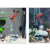 Maxbell Plastic Automatic Take Off Aquarium Ornament Treasure Diver Black
