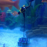 Maxbell Plastic Automatic Take Off Aquarium Ornament Treasure Diver Black