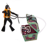 Maxbell Plastic Automatic Take Off Aquarium Ornament Treasure Diver Black