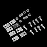 Maxbell Set Of Acrylic Boards + Screws + Nuts + Assembling Parts + Hook + Metal Chain Suitable For All Parrots White