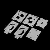 Maxbell Set Of Acrylic Boards + Screws + Nuts + Assembling Parts + Hook + Metal Chain Suitable For All Parrots White