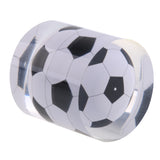 Maxbell Novelty Acrylic Geometry Football Statue Home Decorative Ornament Desk Supplies Accessories Kids Toy Gift - Cylinder