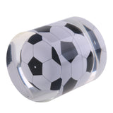 Maxbell Novelty Acrylic Geometry Football Statue Home Decorative Ornament Desk Supplies Accessories Kids Toy Gift - Cylinder