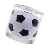 Maxbell Novelty Acrylic Geometry Football Statue Home Decorative Ornament Desk Supplies Accessories Kids Toy Gift - Cylinder