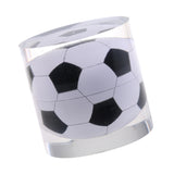 Maxbell Novelty Acrylic Geometry Football Statue Home Decorative Ornament Desk Supplies Accessories Kids Toy Gift - Cylinder