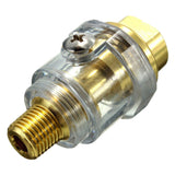 Maxbell 1/4" NPT Line Brass Compressor Mini In-Line Oiler Air Lubricator Tools