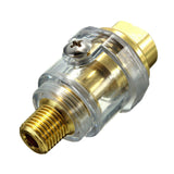 Maxbell 1/4" NPT Line Brass Compressor Mini In-Line Oiler Air Lubricator Tools