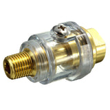 Maxbell 1/4" NPT Line Brass Compressor Mini In-Line Oiler Air Lubricator Tools