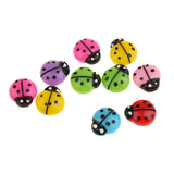 Maxbell 10 Pieces Resin Ladybird Design Flatback Embellishment for DIY Phone Case Decoration