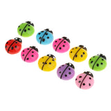 Maxbell 10 Pieces Resin Ladybird Design Flatback Embellishment for DIY Phone Case Decoration