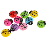 Maxbell 10 Pieces Resin Ladybird Design Flatback Embellishment for DIY Phone Case Decoration