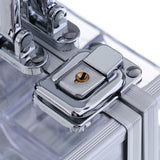 Maxbell 600pc Transparent Empty Acrylic Carrier Poker Chips Storage Box Case with 6 Racks