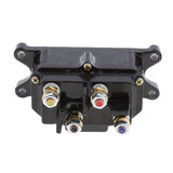 Maxbell 12V Solenoid Relay Contactors & Winch Rocker Thumb Switch ＆Protecting Caps COMBO Fit ATV UTV