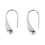 Maxbell Teardrop Drop Hoop Earring Silver plated Hook Earrings Women Girls Gift Fashion Jewelry