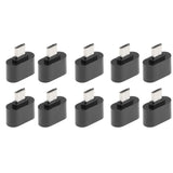 Maxbell 10 Pack Micro USB To USB2.0 Adapter Plug Mini OTG Converter For Android Mobile Black