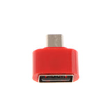 Maxbell 10 Pack Micro USB To USB2.0 Adapter Plug Mini OTG Converter For Android Mobile Red