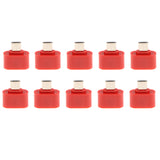 Maxbell 10 Pack Micro USB To USB2.0 Adapter Plug Mini OTG Converter For Android Mobile Red