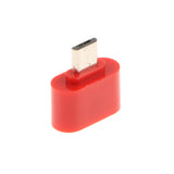 Maxbell 10 Pack Micro USB To USB2.0 Adapter Plug Mini OTG Converter For Android Mobile Red