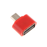 Maxbell 10 Pack Micro USB To USB2.0 Adapter Plug Mini OTG Converter For Android Mobile Red