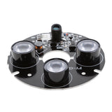 Maxbell 850nm IR Infrared 3 LED Board Module for Color IR Night Vision Surveillance Dome Security Camera High Definititon