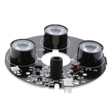Maxbell 850nm IR Infrared 3 LED Board Module for Color IR Night Vision Surveillance Dome Security Camera High Definititon