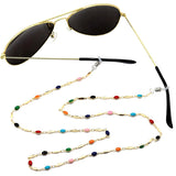 Maxbell Outdoor Activities Travel Sunglasses Eyeglass Spectacle Neck Strap Lanyard Retainer Enamel Gem Beads Neck Cord