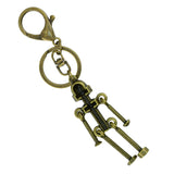Maxbell Novelty New Steampunk Lobster Screw Robot Pendant Key Ring Clips Keychain for Home Car Key Organization