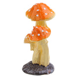 Maxbell Mini Mushroom Sculpture Statues Lawn for Outdoor Garden Terrarium Moss Decor