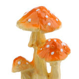 Maxbell Mini Mushroom Sculpture Statues Lawn for Outdoor Garden Terrarium Moss Decor