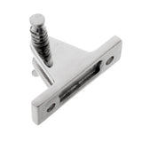 Maxbell Stainless Steel Bimini Top Deck Hinge Fitting With Removable Pin - Angled