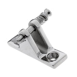Maxbell Stainless Steel Bimini Top Deck Hinge Fitting With Removable Pin - Angled
