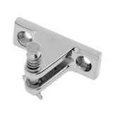 Maxbell Stainless Steel Bimini Top Deck Hinge Fitting With Removable Pin - Angled