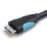 Maxbell Superspeed Dual A to Micro B USB 3.0 Y Cable for External Hard Drive HDD