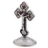 Maxbell Alloy Crucifix Jesus Christ Cross Statue Figurine Perfect Collecting for Car Home Chapel Decor