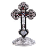Maxbell Alloy Crucifix Jesus Christ Cross Statue Figurine Perfect Collecting for Car Home Chapel Decor