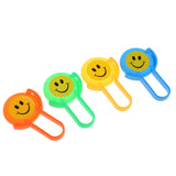 Maxbell 4pcs Smile Face Flying Disc Prizes for Classroom Teacher, Pinata Filler Toy