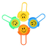 Maxbell 4pcs Smile Face Flying Disc Prizes for Classroom Teacher, Pinata Filler Toy