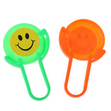 Maxbell 4pcs Smile Face Flying Disc Prizes for Classroom Teacher, Pinata Filler Toy